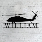 Personalized Metal Airplane Wall Art, Airplane Name Sign, Customized Pilot Name Sign, Airplane Hangar Sign Decor, Aviation Home Office Decor, Large Outdoor Decor, Pilot Gifts, Aircraft Lovers Gift