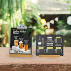 8.6x11.7 in Small Chalkboard Signs with Stand for Tabletop Decor Double Sided Mini Chalkboard for Restaurant Food Menu, Kids Message Board, Wedding Party (1 Pack)