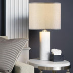 Gray Large Drum Lamp Shades for Floor Lamps Table Lamp Farmhouse Lamp Shade 16" Top x 16" Bottom x 12" High (Spider) Medium Lampshade - Lampshades Replacement By GO&SO Assembly is Required