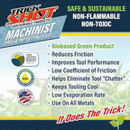 Premium USA-Made Cutting Oil & Fluid | 8 oz. Metal Can with Nozzle Cap | Non-Toxic, Eco-Friendly, NSF H1 & USDA Certified | Ideal for Metal Cutting, Tooling, and Machinist Applications by Trick Shot®