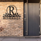 Personalized Metal Name Signs, Split Letter Monogram Wall Art Decor, Durable Steel Family Last Name Decor, Custom Signs Indoor or Outdoor, Personalized Wedding Gifts, Housewarming Gift