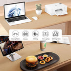 Aothia Dual-Sided Desk Pad - Leather Desk Mat, Natural Cork Desk Pad Protector, Large Mouse Pad for Desk, Waterproof Desk Blotter Pad, Desk Writing Pad for Office Work/Home, Apricot(37.8"x17")