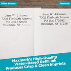 MaxMark Premium Refill Ink with Control Tip Bottle for Self-Inking Stamps, Red Color - 2 oz.