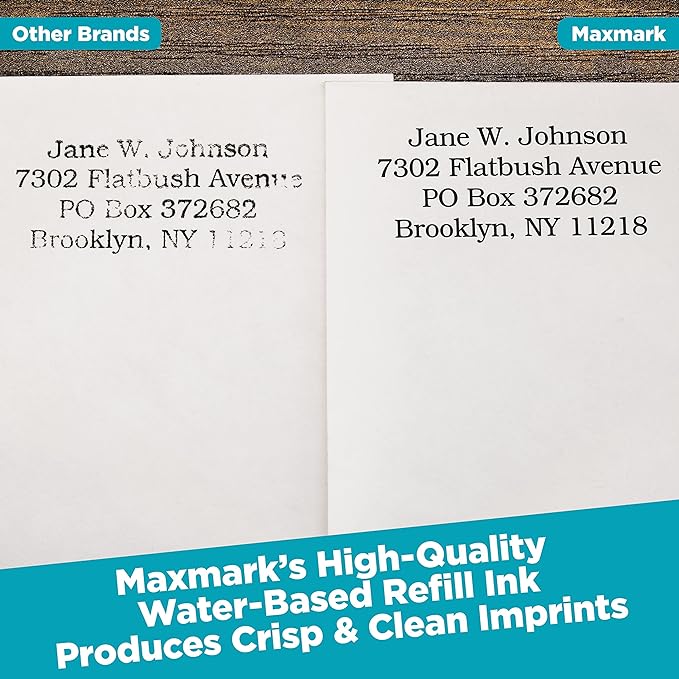 MaxMark Premium Refill Ink with Control Tip Bottle for Self-Inking Stamps, Pink Color - 4 oz.