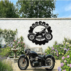 Custom Dirt Bike Metal Signs Personalized Motorcycle Name Sign Custom Garage Decor Motorbikes Wall Art Decor Motorcycle Sign Men Room Decorate Gifts for Men Husband Rider
