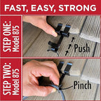 Grip Clip Roof Clips, Safe for Heat Tape, Electric Cable & Roof Heat Cable Installation, Prevents Roof Damage, Easy Nail-Free Outdoor Cable Clips, Your Ultimate Cable Clip (.825-25 Pack)