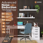 Avana Acoustic Wood Wall Panels – 47.2 x 12.6 Inch Dark Walnut Oak Acoustic Panels 2 PCs – Modern Wall Panels For Interior Wall Decor For Home, Office, Studio – Sturdy And Durable Wood Panels For Wall