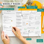 Clever Fox Planner PRO Light – Weekly & Monthly Life Planner to Increase Productivity, Time Management and Hit Your Goals, 8.5x11″ (Turquoise)