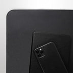 Vine Creations Leather Desk Protector, Non Slip 32" x 17" Office Desk Mat (Black)