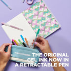 SAKURA Gelly Roll Retractable Gel Pens Colored - Metallic Gel Pens - 08 Medium Point Ink Pen for Journaling, Art, or Drawing - Gel Pens with Assorted Colored Ink - 10 Pens