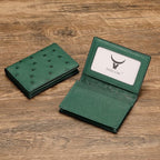Leather Business Card Case Holder for Men & Women, Italian Calfskin