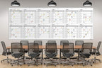 CLEVER CLEAN Large Dry Erase Wall Calendar - 36"x96" 12-month 2026 Undated Yearly Calendar for Home, Office, School Projects - Jumbo Reusable Laminated Task Organizer