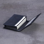 Leather Business Card Case Holder for Men & Women, Italian Calfskin