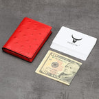 Leather Business Card Case Holder for Men & Women, Italian Calfskin