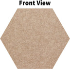 15'' Large Hexagon Cork-Bulletin Board Tiles Adhesive Frameless 10 Pack 15 x 13 inch Hex Pin Corkboard Prayer Vision Cork Board for Office-Wall Decor, Hexagonal Tack Pinboard with 30 Push Pins