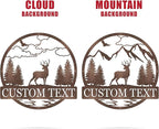 Custom Deer Outdoor Cabin Sign | Mountain Decor | Hunting Gift for Men | Outdoor for Men | Custom Deer Name Sign | Buck Deer Hunter Gift | Deer Name Sign | Fathers Day Gift | Gift for Him | Cabin Sign