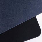 Nekmit Leather Desk Blotter Pad 36 x 20 Inches, Flat, Non-Slip, Waterproof, Blue