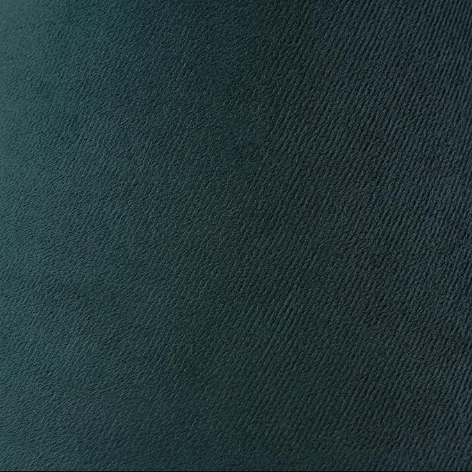 GO&SO Green Velvet Medium Lamp Shades Drum Lamp Shades 13" Top x 13" Bottom x 10" High (Spider) Modern Lampshade for Table Lamps & Floor Lamps & Bedside Lamps -Assembly Required - By GO&SO