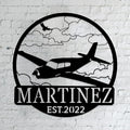 Personalized Metal Airplane Wall Art, Airplane Name Sign, Customized Pilot Name Sign, Airplane Hangar Sign Decor, Aviation Home Office Decor, Large Outdoor Decor, Pilot Gifts, Aircraft Lovers Gift