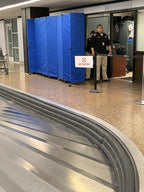 Versare MP10 Portable Folding Wall Partition | Economical 5 Panel Design | Portable Room Divider On Wheels | Adjustable, Freestanding Setup | Multiple Widths