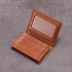 Leather Business Card Case Holder for Men & Women, Italian Calfskin