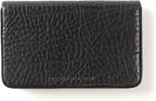 Leatherology Premium Ebony Business Card Case, Magnetic Closure ID Holder, Full Grain Leather
