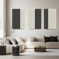 Soon Global 3-Pack Stitched Fabric Acoustic Panels Sound Absorbing, 3-Piece 35.5x23.6 Inches Sound Proof Foam Panels for Walls, Sound Dampening Wall Panels for Home, Office. Dark Gray and Light Gray