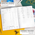 Clever Fox Planner Pro Premium – Luxurious Weekly & Monthly Planner with Budget Organizer for Productivity & Goals, Undated, A4 (Red)