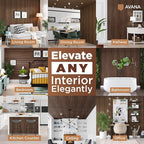 Avana Acoustic Wood Wall Panels – 94.4 X 12.6 Inch Walnut Acoustic Panels 1 PC – Wall Panels For Interior Wall Decor For Homes, Offices, Studios – Sturdy And Durable Wood Panels For Wall