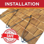 Grip Clip Roof Clips, Safe for Heat Tape, Electric Cable & Roof Heat Cable Installation, Prevents Roof Damage, Easy Nail-Free Outdoor Cable Clips, Your Ultimate Cable Clip (.625-25 Pack)