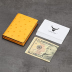 Leather Business Card Case Holder for Men & Women, Italian Calfskin