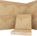 Soon Global Acoustical Wall Panels, 6-Piece 23.62 X 23.62 Inches Art Acoustic Panels, Decorative Acoustic Panels, Acoustic Wall Panels, Sound Absorbing Wall Art, Timber Spiral