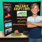 Flipside Products 36” x 48” Foam Project Boards for Presentations, Science Fair, School Projects, Event Displays and Trifold Picture Board - Black - 3 Pack