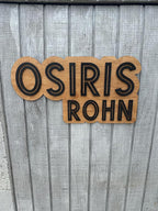 Custom Baby Name Sign- Wood bedroom sign- Kids room decor (Double Layer Name Sign)