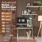 Avana Acoustic Wood Wall Panels – 94.4 x 12.6 Inch Smoke Walnut Acoustic Panels 4 PCs – Wall Panels For Interior Wall Decor For Homes, Offices, Studios – Pleasing Wood Panels For Wall