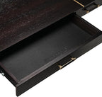 EUREKA ERGONOMIC Standing Desk, 63 inch Executive Desk w Drawers,Modern X-Shaped Leg Luxury Home Office Computer Desk w Monitor Stand,Smoked Oak