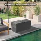Yardgrace 80 Gallon Pro Resin Deck Box, Waterproof Outdoor Storage Bin for Patio, Poolside, and Garden, Lockable & UV-Resistant, Black