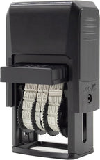 ZIGEL D50 Date Stamp with Scanned - Self Inking Date Stamp - Blue/Red