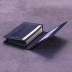 Leather Business Card Case Holder for Men & Women, Italian Calfskin