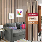 Avana Acoustic Wood Wall Panels – 94.4 X 12.6 Inch White Oak Acoustic Panels 2 PCs – Wall Panels For Interior Wall Decor For Homes, Offices, Studios – Sturdy And Durable Wood Panels For Wall