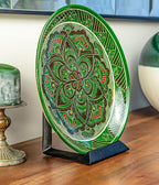 Red Co. 8” Decorative Metal Display Plate Stand and Art Holder Easel in Black Finish