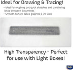 Helix - Sketch & Tracing Paper Roll - 12 Inch by 50 Yards - Transparent