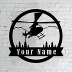 Personalized Metal Airplane Wall Art, Airplane Name Sign, Customized Pilot Name Sign, Airplane Hangar Sign Decor, Aviation Home Office Decor, Large Outdoor Decor, Pilot Gifts, Aircraft Lovers Gift