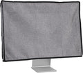 kwmobile Dust Cover for 24-26" Monitor - Linen Monitor Display Protector - Protect Your Computer Screen - Dark Grey