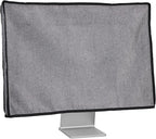 kwmobile Dust Cover for 24-26" Monitor - Linen Monitor Display Protector - Protect Your Computer Screen - Dark Grey