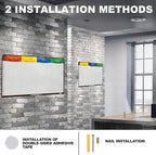 PMXBOARD 6 Column Magnetic Kanban Board, Scrum Board Flex Whiteboard Kit. Agile Kit, 106 Magnetic Kanban Card Kit, Scrum Card Set. Project Management Board for Project Planning, Scrum Whiteboard Kit