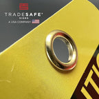 TRADESAFE Caution Out of Service Tags - 30 Yellow Caution Signs with 30 Cable Ties, Durable 32 mil Vinyl, Caution Tags for Equipment Repair or Service, Accident Prevention