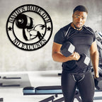 Personalized Home Gym Name Metal Sign, Custom Home Gym Decor，Custom Gym Metal Sign, Weightlifting Workout Room Wall Art ，Gym Wall Decor,Gym Gifts for Men