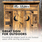 The Sign Shoppe Rustic Custom Metal Sign - Custom Sign for Indoor or Outdoor Use (Rustic Black, 15x15 inches)