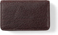 Leatherology Premium Espresso Business Card Case, Magnetic Closure ID Holder, Full Grain Leather